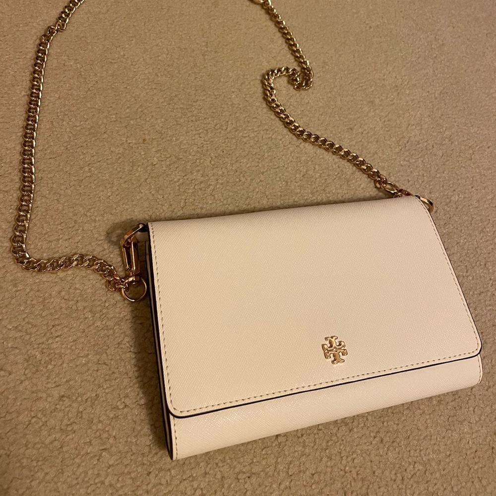 White Tory Burch crossbody bag